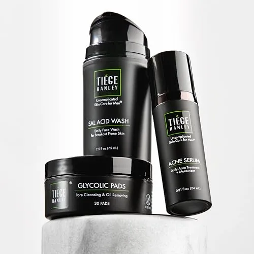 Tiege Hanley Essential Acne Care Herren Hautpflegeset, 3-teiliges Set