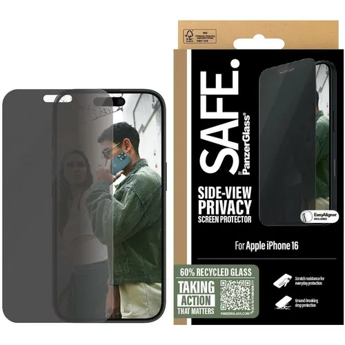 PanzerGlass Privacy Displayschutz (1 Stk., Apple iPhone 15, Apple iPhone 16) (SAFEP95875)
