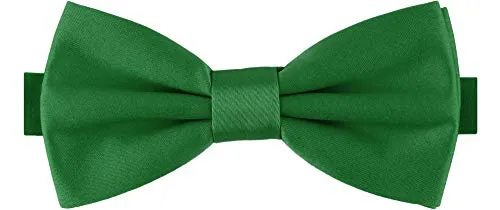 Ladeheid Herren Schmale Fliege M (12cm x 6cm), Dunkelgrün, 12cm x 6cm