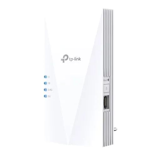 TP-Link RE500X WiFi 6 WLAN Verstärker Repeater AX1500 - Dualband bis 1200 MBit/s, ideal für bandbreitintensive Anwendungen und einfache Integration kabelgebundener Geräte