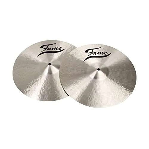 Fame Masters B20, 14 Zoll HiHat, Handgefertigte Traditionelle Bronze Becken, Ausgewogener Warmer Klang, Definierter Chick-Sound