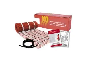 Riberger Heizmatte für elektrische Fußbodenheizung – 3,5 m² Paket Leistung: 150 W/m² (Gesamtleistung: 525 W), selbstklebend, wasserdicht