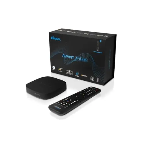 Xsarius Avant 3+ Ultra 4K UHD Android 11 IP-Receiver - WiFi 6, Bluetooth 5.2, beeindruckende 4K/8K Videoleistung für das ultimative Fernsehvergnügen