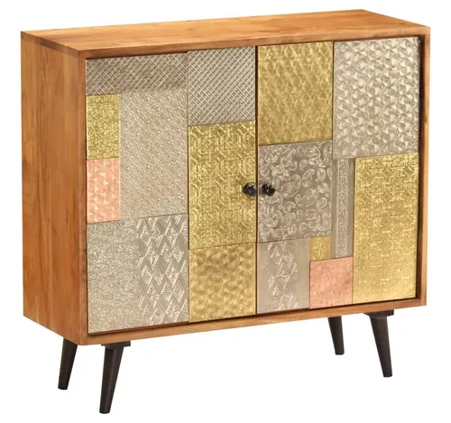 Sideboard 80x30x75 cm aus Massivholz Akazie