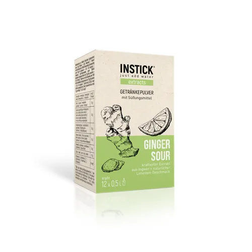 INSTICK Ginger Sour für 12 x 0,5 L leicht gesüßtes Getränk
