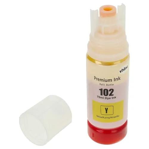 vhbw Nachfülltinte kompatibel mit Canon Pixma G4511, G5050, G6050, G7050, GM2050, GM4050 Drucker - Refilltinte Dye Yellow, 70ml