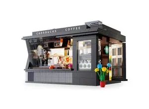 Jamara CaDA Coffee House Konstruktions-Spielset (402884) mit LED Licht