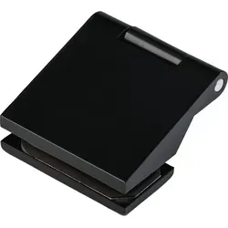 DORMA-Glas Türband-Flügelteil Junior Office Classic 11.288 - Türsicherung aus Aluminium schwarz matt RAL 9005, ideal für Glas-Türen mit einer Tragkraft von bis zu 80 kg und einer Flügelbreite von 1000 mm.