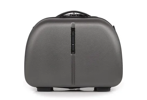 Gabol Paradise XP Beauty Case 35cm (grün) - stilvolles Kulturtäschchen - Hochwertiges Beauty Case mit Hartschale in Grau, ideal für Damen. Mit herausnehmbarem Spiegel und praktischem Raumteiler für optimale Organisation. Kompakt und leicht für Reisen.