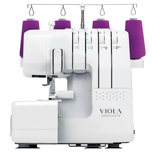VIOLA Look T12 Overlock Nähmaschine mit 12 Stichen
