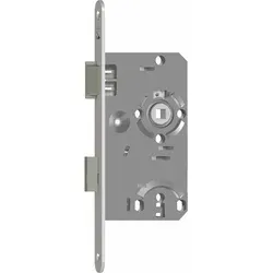 Sag Einstemmschloss 1 207000 Bb,dm 55,stulp 235x20x3mm, Links, Silber Lackiert