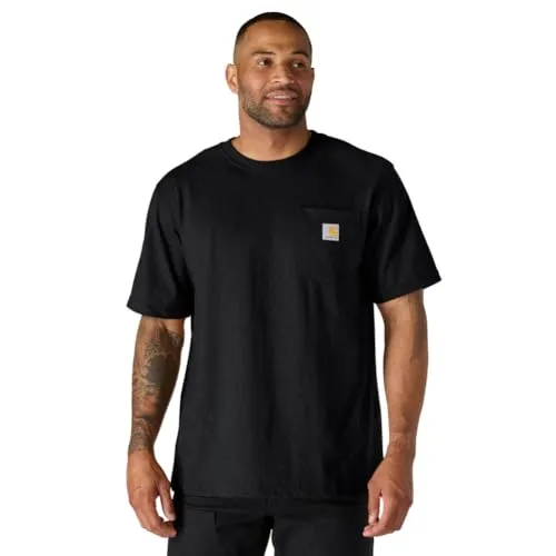 Carhartt Dearborn Relaxed Pocket T-Shirt in Schwarz, Größe L für Männer - Bequemes T-Shirt mit Relaxed Fit für optimale Bewegungsfreiheit. Robustes Jersey-Material sorgt für Langlebigkeit. Ideal für den täglichen Einsatz.