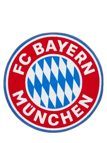 FC Bayern München Teppich Logo – Rot, 100 cm Durchmesser von FC Bayern München