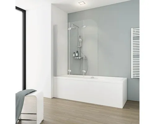 Schulte Badewannenaufsatz EP3354 3-tlg. 125 x 140 cm