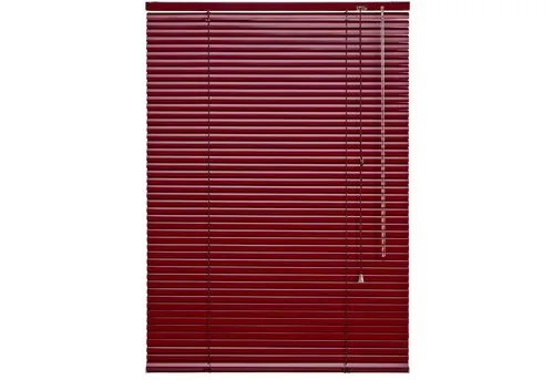 Liedeco Aluminium-Jalousie 36, Bordeaux, 220cm x 110cm - Moderne Aluminium-Jalousie von Liedeco in Bordeaux. Mit stufenlos verstellbaren Lamellen für individuellen Lichtschutz und einfache Reinigung. Ideal für jeden Raum, sorgt sie für Sichtschutz und stilvolle Akzente.