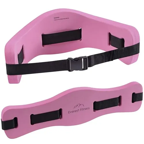 EVEREST FITNESS Schwimmgürtel in Pink - Aqua Jogging Gürtel für Damen und Herren - Schwimmgürtel für effektives Aqua-Jogging bis 100 kg, aus hochwertigem EVA-Schaum für Komfort und Langlebigkeit im Wasser.