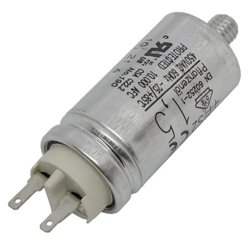 Anlaufkondensator Motorkondensator 1,5µF 450V 25x48mm Stecker 6,3x0,8mm Hydra MK
