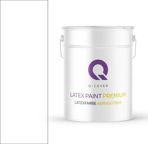 Latexfarbe Abwaschbar | Schneeweiß 10 L | Innenfarbe | Wandfarbe | Deckenfarbe | Klasse 2 Mattfarbe Für Allergiker Scheuerfest Geruchlos Frei