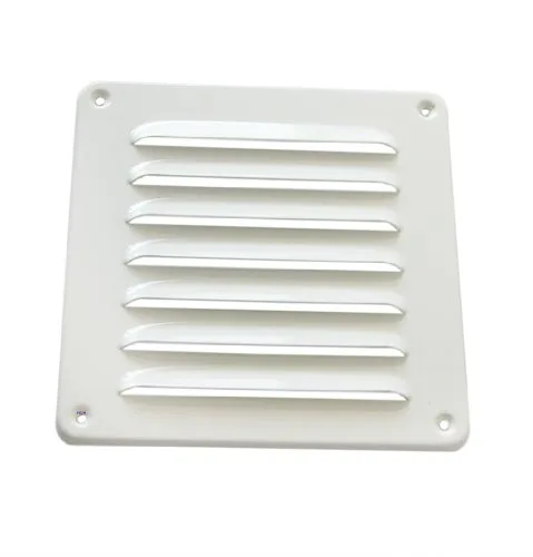 Lüftungsgitter LG-1616 W Lamellengitter Alu Weiß PVD 155 x 155 Zuluft Abluftgitter