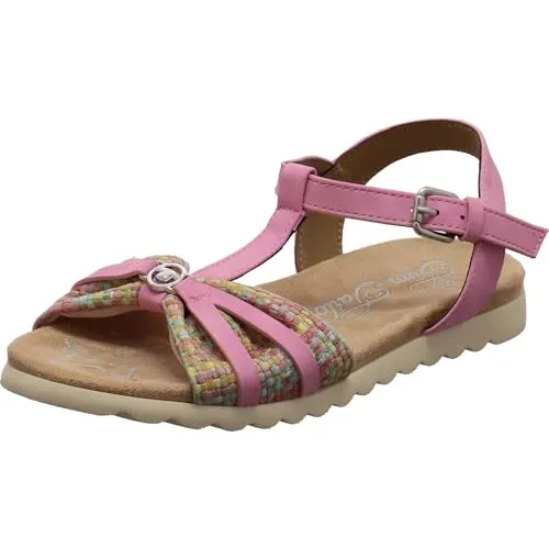 TOM TAILOR Sandale für Mädchen - Bequeme Kinder Sandale in Rosa mit verstellbarem Riemen für optimalen Halt, ideal für Schule und Freizeit.