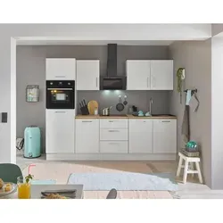 P & B Küchenblock, Weiß, Eiche Artisan, Metall, 1 Schublade(n),3 Schublade(n) Schubladen, seitenverkehrt montierbar, nur wie online abgebildet bestellbar, 270 cm, höhenverstellbare Füße, Küchen, Küchenzeilen & Küchenblöcke, Küchenzeilen mit Geräten