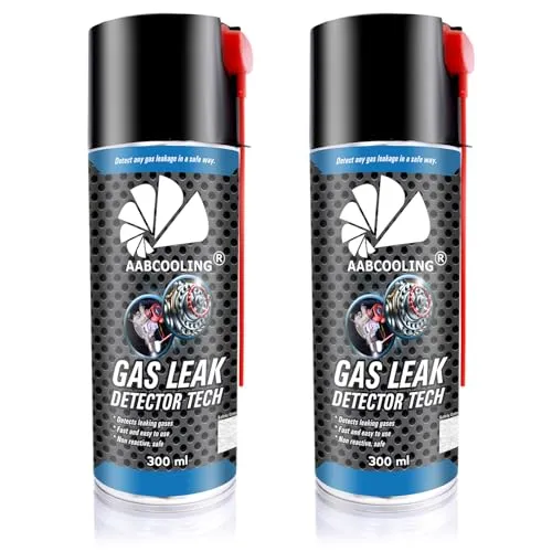 2X AABCOOLING Lecksuchspray 300ml für Gasinstallationen