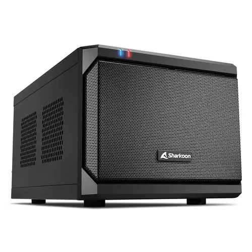 Sharkoon QB One Mini-ITX Gehäuse schwarz in schwarz von Sharkoon