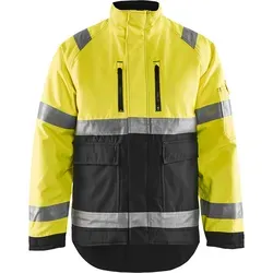 Blakläder High Vis Winterjacke 4827 - Gelb/Schwarz XXL - Arbeits- & Schutzkleidung: Hochsichtbare, wasserdichte Winterjacke mit gesteppter Fütterung für optimale Wärme und 360° Sichtbarkeit dank Reflexstreifen. Ideal für Arbeiten im Freien bei kaltem Wetter.