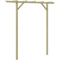 DELUKE® Holz-Pergola LURV | 2x2m Kiefernholz für Garten