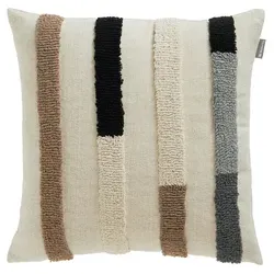 Musterring Dekokissen Rythm - Elegante 3D-Streifen - Kissen in 45x45 cm aus hochwertigem Bouclestoff und Chenille, ideal für jeden Einrichtungsstil. Pflegeleicht und langlebig, perfekt für ein stilvolles Zuhause.