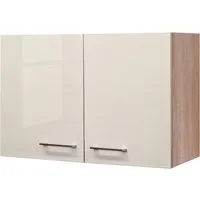 Flex Well Hängeschrank Nepal 80 x 32 x 55 cm - Küchenschrank in elegantem kaschmir glänzend, ideal für platzsparende Aufbewahrung und modernes Design in Ihrer Küche.