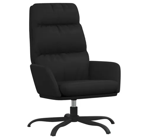 vidaXL Relaxsessel Schwarz Kunstleder - 360° drehbar - Sessel aus Kunstleder mit dickem Polster für höchsten Sitzkomfort, 360° drehbar und ideal für jedes Zimmer. Robust und stabil dank Metallrahmen.