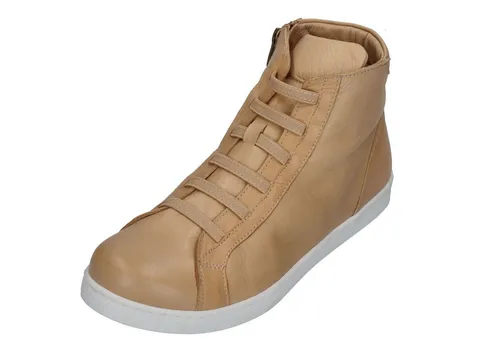 Andrea Conti 0062801 Sneaker camel weiß - Wanderschuhe mit hochwertigem Glattleder-Obermaterial und herausnehmbarer Innensohle für optimalen Tragekomfort, ideal für lange Spaziergänge und Ausflüge.