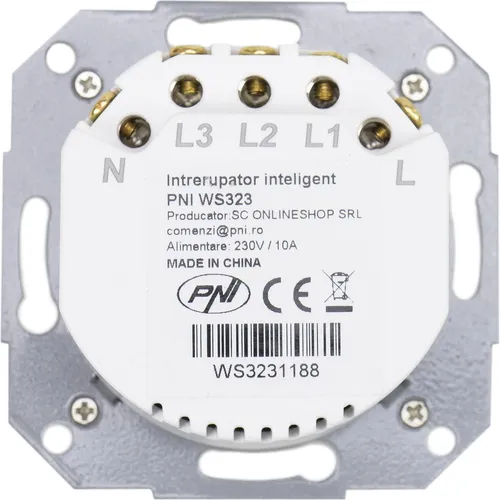 PNI SmartHome WS323 Dreifach-Smart-Schalter zur Internet-Lichtsteuerung, kompatibel mit der TuyaSmar (43698624)