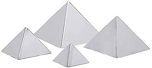 Contacto Edelstahl Pyramide, Fläche 12 x 12 cm, 0,4 Liter von Contacto