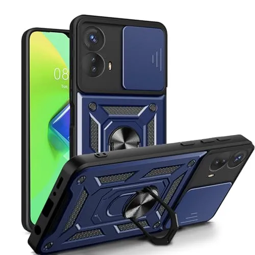 betterfon Handyhülle für Motorola Moto G73 5G | Stoßfest & Kratzfest | Mit Kameraschutz, Anti-Fingerabdruck & robustem Panzerschutz-Design | Blau