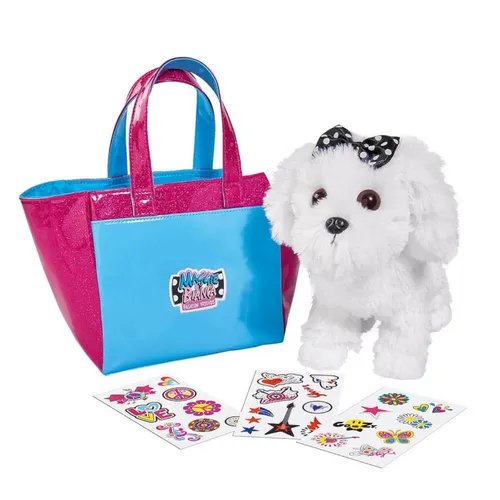 Maggie und Bianca Hund mit Tasche | Hund Kuscheltier | Hundetasche