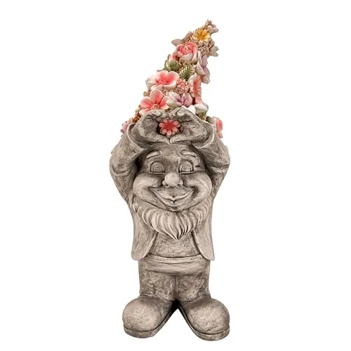 Online Fuchs Gartenfigur lustiger Gartenzwerg mit Blumenmütze - wetterfest und liebevoll gestaltet - Der charmante Gartenzwerg mit seiner detailreichen Blumenmütze sorgt für Freude im Garten. Hergestellt aus robustem Material, ist er ideal für den ganzjährigen Außeneinsatz und bringt eine fröhliche Stimmung in jede Gartendeko.