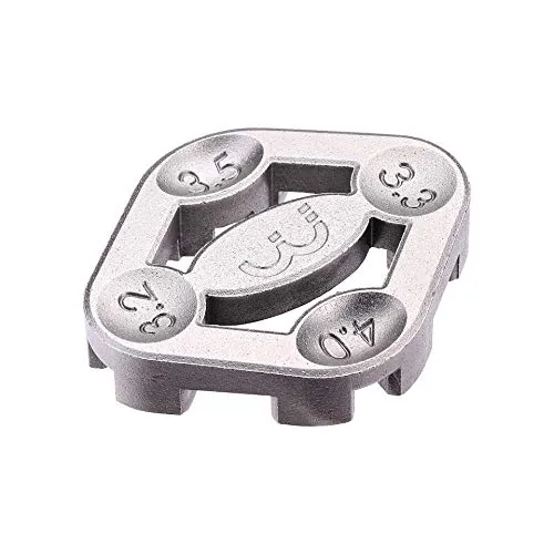 BBB Cycling Speichenschlüssel für Fahrräder Speichenspanner Fahrradspeichen Fahrrad Werkzeug Bike Spoke Tool Turner II BTL-15, Silber