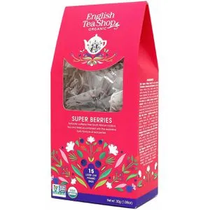 EnglishTeaShop Tee Super Berries, BIO, 15 Pyramidenbeutel, 30 g
