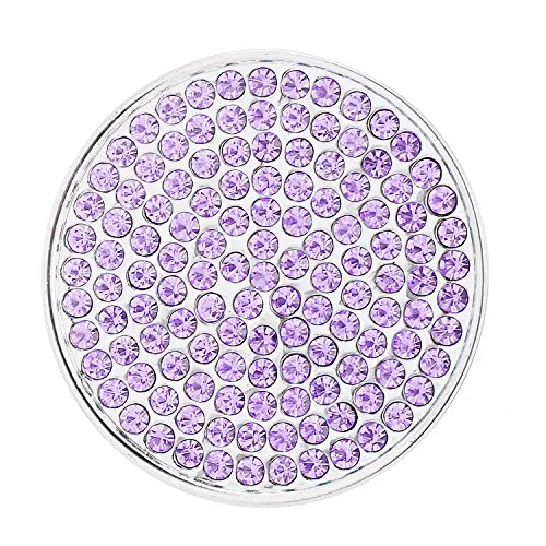 Morella Damen Coin Glitzersteine Flieder 33 mm in lila von Morella