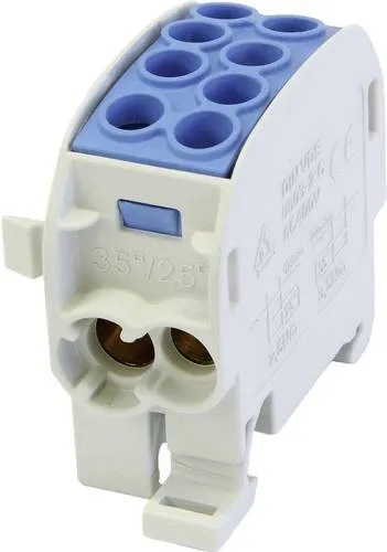 HoraeTec 080210-1-3 Hauptleitungsabzweigklemme - Hauptleitungsabzweigklemme aus Messing in lichtgrau (RAL 7035), ideal für präzise elektrische Verbindungen in der Elektronik.