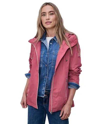 Street One Damen Jacke mit Kapuze und Zipper - Stylische Outdoor-Jacke mit Kapuze und Zipper, ideal für wechselhaftes Wetter. Die feine Struktur sorgt für einen modernen Look und hohen Tragekomfort.