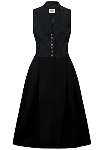 Stockerpoint Damen Lauryin Midi Dirndl, schwarz, 40 in schwarz von Stockerpoint