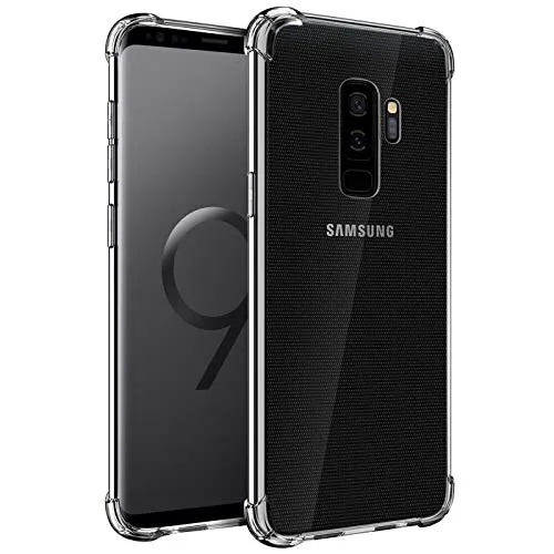 CoolGadget Rugged Handyhülle für Samsung Galaxy S9 Plus Rugged Case, stoßdämpfende TPU Hülle Transparent Klar, kompatibel mit Samsung Galaxy S9 Plus (6,2 Zoll)
