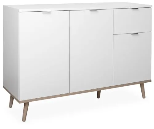 Finori Kommode Schrank Anrichte Göteborg 56 weiß 120 x 85 x 40 cm