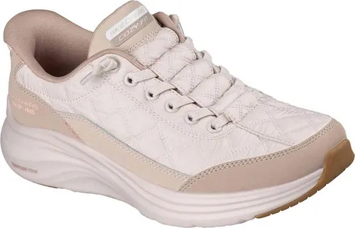 Skechers Damen Contour Foam Sneaker – Bequeme Slip-Ins in Taupe - Veganer Sneaker mit luftgekühltem Memory-Schaum für optimalen Komfort. Maschinenwaschbar und ideal für den täglichen Gebrauch.