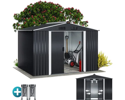 Produktbild Gardebruk Gerätehaus XXL aus Metall 5m²