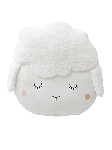 Vertbaudet Kinderzimmer-Kissen,Schäfchen wollweiß ONE Size in weiß von Vertbaudet