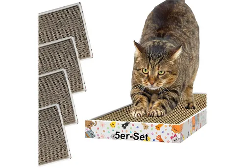 DecoHomeTextil Heimtextilmanufaktur Kratzbrett für Katzen, Kratzpappe Kratzmatte Krallenpflege